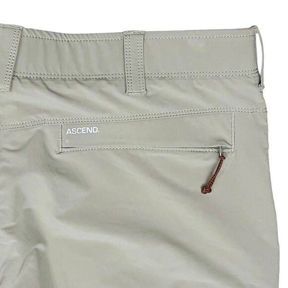 Ascend Hiking Men’s Pants Tan 5 Zip/Pockets Flat Front Sz 38x30 NWOT - Picture 5 of 10